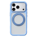 ROCK For iPhone 18 Pro Max / 17 Pro Max Case with Magnetic Rotating Kickstand Skin-Feel PC + TPU Phone Cover - Blue