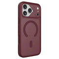 For iPhone 18 Pro Max / 17 Pro Max Magnetic Case Precise Cutouts TPU + PC Shockproof Non-Slip Phone Cover - Cherry Red