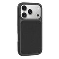 For iPhone 18 Pro Max  /  17 Pro Max Magnetic Case PU Leather + TPU + PC Shockproof Scratch-Resistant Phone Back Cover - Black