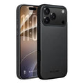 QIALINO For iPhone 18 Pro Max  /  17 Pro Max Case PC+Silicone Phone Cover Compatible with MagSafe - Black