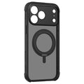 MOMAX SōMA Hoop for iPhone 18 Pro Max / 17 Pro Max Case Rotatable Magnetic Kickstand PC + TPU Shockproof Phone Cover - Black