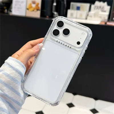 For iPhone 18 Pro Max  /  17 Pro Max Clear Case PC + TPU Shockproof Phone Cover - Transparent