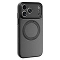 MOMAX SōMA Crystal For iPhone 18 Pro Max  /  17 Pro Max Case Compatible with MagSafe PC + TPU Phone Cover with Rotating Kickstand - Space Black