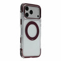 X-LEVEL for iPhone 18 Pro Max / 17 Pro Max Magnetic Case Rotary Kickstand PC + TPU Anti-drop Airbag Phone Cover - Cherry Red