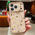 For iPhone 18 Pro Max / 17 Pro Max Magnetic Case UV Printing Pattern Precise Camera Cutouts PC + TPU Phone Cover - B050 Gold