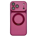 For iPhone 18 Pro Max / 17 Pro Max Magnetic Case Matte Skin Touch PC + TPU Shockproof Phone Cover - Cherry Red