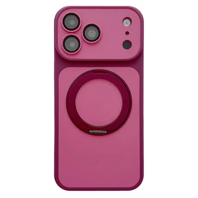 For iPhone 18 Pro Max / 17 Pro Max Magnetic Case Matte Skin Touch PC + TPU Shockproof Phone Cover - Cherry Red