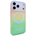 CICI-CITY For iPhone 18 Pro Max / 17 Pro Max Magnetic Case Gradient Color IMD PC + TPU Phone Cover - Green / Pink