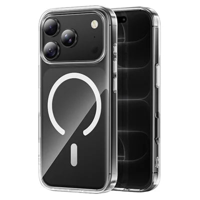 HOCO for iPhone 18 Pro Max / 17 Pro Max Magnetic Case Clear PC Anti Scratch Phone Cover - Transparent White