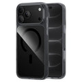HOCO for iPhone 18 Pro Max / 17 Pro Max Magnetic Case ABS + PC Matte Finish Airbag Protection Phone Cover - Transparent Black