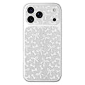 For iPhone 18 Pro Max  /  17 Pro Max Case Litchi Texture PU Leather + PC + TPU Glossy Silver Edge Anti Drop Phone Back Cover - Silver
