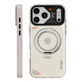 PAIKA for iPhone 18 Pro Max / 17 Pro Max Case Rotating Kickstand PC + TPU Matte Phone Cover - White
