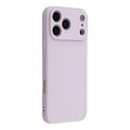 For iPhone 18 Pro Max / 17 Pro Max Case Precise Cutouts Straight Edge TPU Shockproof Phone Cover - Purple