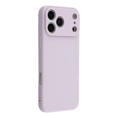 For iPhone 18 Pro Max / 17 Pro Max Case Precise Cutouts Straight Edge TPU Shockproof Phone Cover - Purple