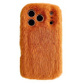 For iPhone 18 Pro Max  /  17 Pro Max Phone Case Soft Plush Fuzzy Fur TPU Protective Cover - Orange
