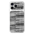 For iPhone 18 Pro Max / 17 Pro Max Case Silver Edge PU Leather Coated TPU+PC Full Camera Protection Phone Cover - Black  /  White