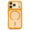 For iPhone 18 Pro Max / 17 Pro Max Magnetic Case with 2.0mm Thickened Back Panel Anti Fingerprint Phone Cover - Orange