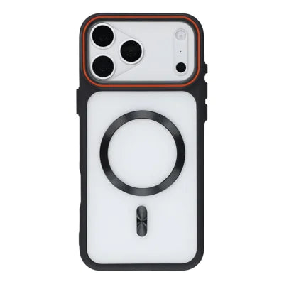 For iPhone 18 Pro Max / 17 Pro Max Case Frosted PC Back Protective Phone Cover - Black