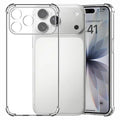 For iPhone 18 Pro Max  /  17 Pro Max TPU Case Four-Corner Shockproof Fingerprint-Resistant Phone Cover - Transparent