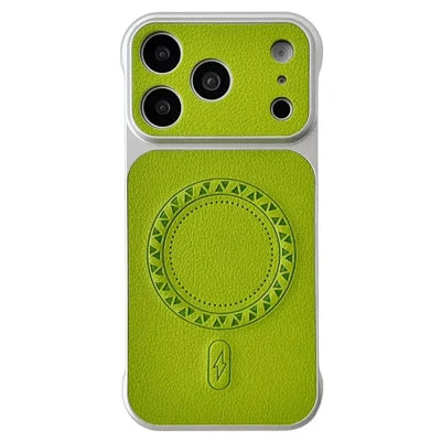 For iPhone 18 Pro Max / 17 Pro Max Magnetic Case Borderless Litchi Texture PU Leather Phone Back Cover - Green
