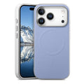For iPhone 18 Pro Max / 17 Pro Max Magnetic Case Silver Edge Fiber Texture Leather + PC + TPU Phone Cover - Light Purple