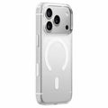 KZDOO Iceguard Series Case for iPhone 18 Pro Max / 17 Pro Max Magnetic Anti-Yellowing AI Button PC+TPU Back Cover - Clear