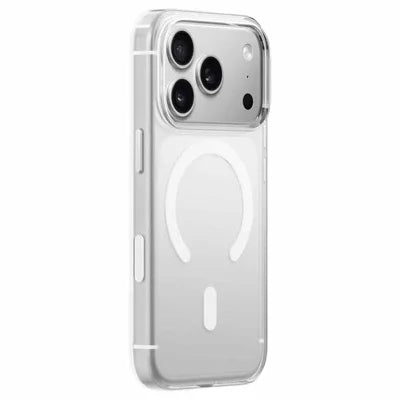 KZDOO Iceguard Series Case for iPhone 18 Pro Max / 17 Pro Max Magnetic Anti-Yellowing AI Button PC+TPU Back Cover - Clear