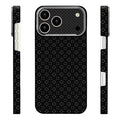 PAIKA for iPhone 18 Pro Max / 17 Pro Max Magnetic Phone Case Vintage Floral Pattern Hard PC Back Cover - Black
