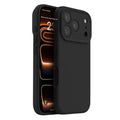 For iPhone 18 Pro Max Magnetic Case Precise Cutouts Liquid Silicone Protective Back Cover - Jazz Black