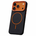 For iPhone 18 Pro Max / 17 Pro Max Magnetic Case Skin-Friendly Elephant Texture PU Leather + PC Phone Cover - Black