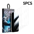 DO AS YOU WISH 5Pcs For iPhone 18 Pro Max / 17 Pro Max Screen Protector 9H HD High Aluminum-silicon Glass Film