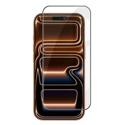 For iPhone 18 Pro Max / 17 Pro Max HD Full Screen Protector Silk Printing Black Edge High Aluminium-silicon Glass Film - As Shown