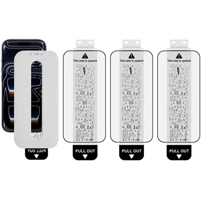 IMAK 3Pcs For iPhone 18 Pro Max / 17 Pro Max Tempered Glass Full Screen Protector Full Glue Film with Dust-free Installation Tool