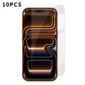 10Pcs For iPhone 18 Pro Max / 17 Pro Max HD Screen Protector High Aluminium-silicon Anti-fingerprint Tempered Glass Film (Not Complete Covering)