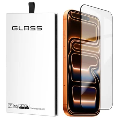 For iPhone 18 Pro Max / 17 Pro Max HD Full Screen Protector 0.18 mm Ultra Thin High Aluminium-silicon Silk Printing Tempered Glass Film