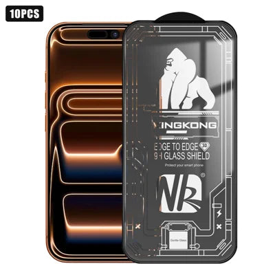 10Pcs for iPhone 18 Pro Max / 17 Pro Max High Definition Full Screen Protector 3D Large Arc Edge High Aluminium-silicon Glass Film - Transparent