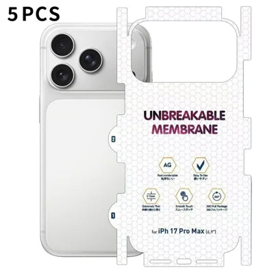 5Pcs For iPhone 17 Pro Max Back Screen Protector Full Coverage Matte TPU Hydrogel Film