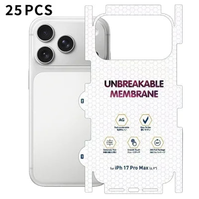 25Pcs For iPhone 17 Pro Max Back Screen Protector Full Coverage Matte TPU Hydrogel Film