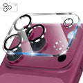  HAT PRINCE for iPhone 18 Pro Max Camera Lens Protector ENKAY  Tempered Glass Lens Film with Black Ring - Transparent