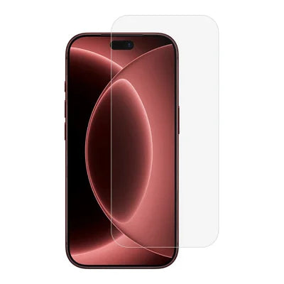 For iPhone 18 Pro Max / 17 Pro Max Screen Protector 2.5D High Aluminium-Silicon Glass Film Electroplated Coating (Not Complete Covering) - Transparent