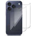 2Pcs for iPhone 18 Pro Max Back Protector 2.5D Arc Edge Anti-Scratch HD Clarity Tempered Glass Phone Back Film - Transparent