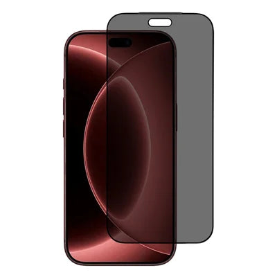 For iPhone 18 Pro Max Privacy Screen Protector Silk Printing Anti Spy Tempered Glass Film - Black