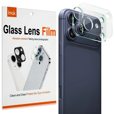  IMAK for iPhone 18 Pro Max Tempered Glass Full Cover Camera Lens Protector + Acrylic Lens Cap - Transparent