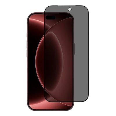 For iPhone 18 Pro Max 180-Degree Privacy Screen Protector Full Coverage Silk Printing Tempered Glass Film