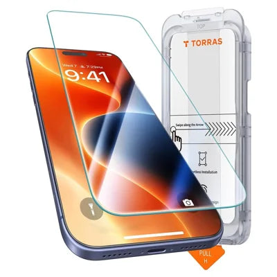 TORRAS HD Series for iPhone 18 Pro Max / 17 Pro Max Screen Protector Clear Anti-Scratch Tempered Glass Film with Installation Tool - Transparent