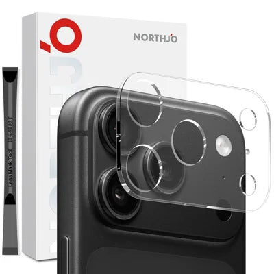 NORTHJO For iPhone 18 Pro Max Camera Lens Protector Tempered Glass HD Clear 3D Full Coverage - Transparent