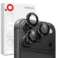 NORTHJO 1 Set For iPhone 18 Pro  /  18 Pro Max Tempered Glass Camera Lens Film CD Veins Metal Ring Lens Guard (Complete Coverage) - Black
