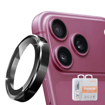  HAT PRINCE for iPhone 18 Pro / iPhone 18 Pro Max ENKAY  Camera Lens Protector Metal Ring Lens Film - Black