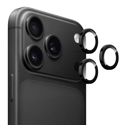  HAT PRINCE for iPhone 18 Pro / iPhone 18 Pro Max Camera Lens Film ENKAY  Tempered Glass+Aluminum Alloy Lens Protector - Black