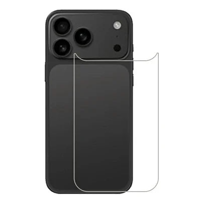 For iPhone 18 Pro Max Tempered Glass Phone Back Protector 0.3mm Arc Edge HD Clear Back Film